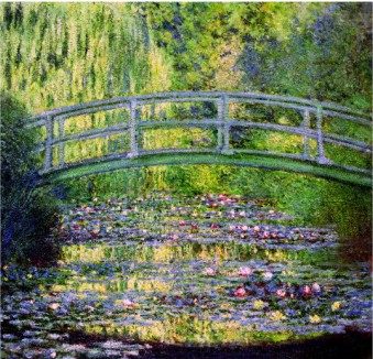 The Waterlily Pond With The Japanese Bridge, 1899-Claude Monet Painting - Click Image to Close